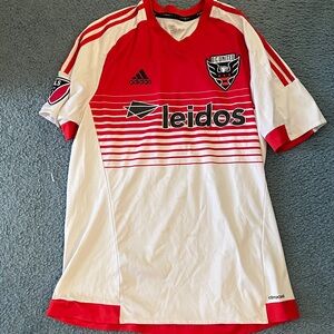 Adidas Red and White DC United Jersey